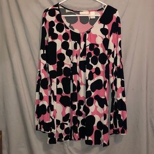 Pokadot long sleeve dress shirt